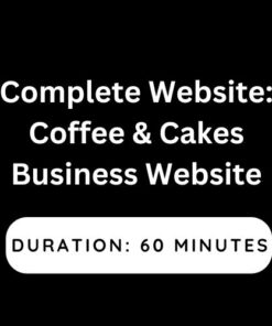 Complete Website: Coffee & Cakes Business Website