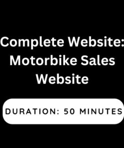 Complete Website: Motorbike Sales Website