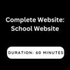 Complete Website: School Website