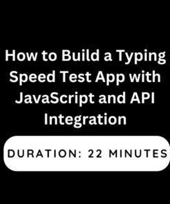 How to Build a Typing Speed Test App with JavaScript and API Integration