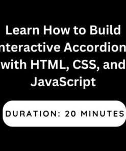 Learn How to Build Interactive Accordions with HTML, CSS, and JavaScript