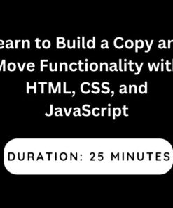 Learn to Build a Copy and Move Functionality with HTML, CSS, and JavaScript