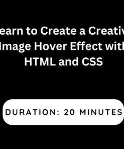 Learn to Create a Creative Image Hover Effect with HTML and CSS