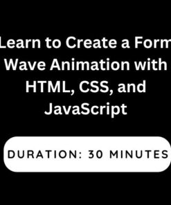 Learn to Create a Form Wave Animation with HTML, CSS, and JavaScript