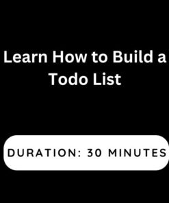 Learn How to Build a Todo List