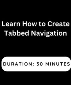 Learn How to Create Tabbed Navigation